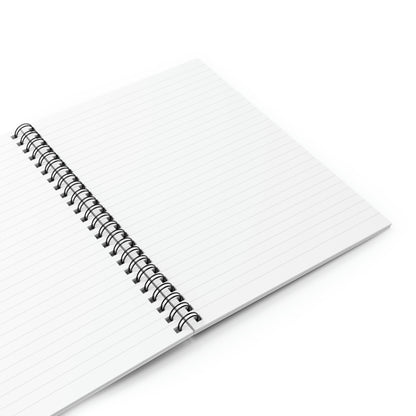 Floral Twist: Yellow and Blue Spiral Notebook
