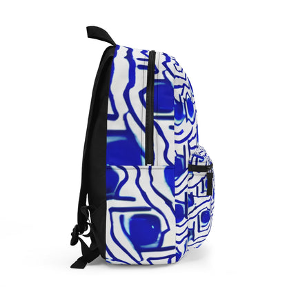 Versatile Blue & White Backpack for Any Occasion