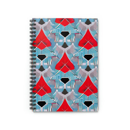 Colorful Spiral Notebook with Three-Tone Design