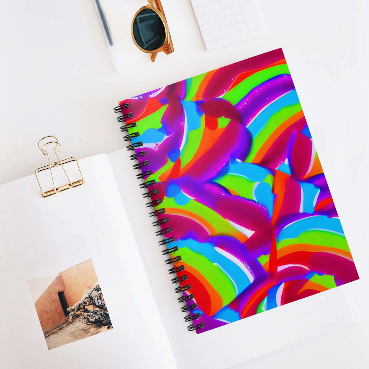 Colorful Swirl Spiral Notebook: Perfect for Notes & Doodles