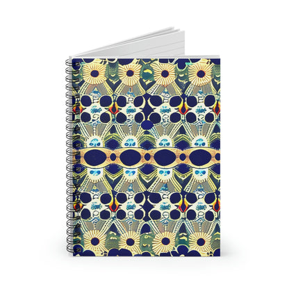 Get Organized in Style with This Vibrant Blue and Yellow Spiral Notebook!