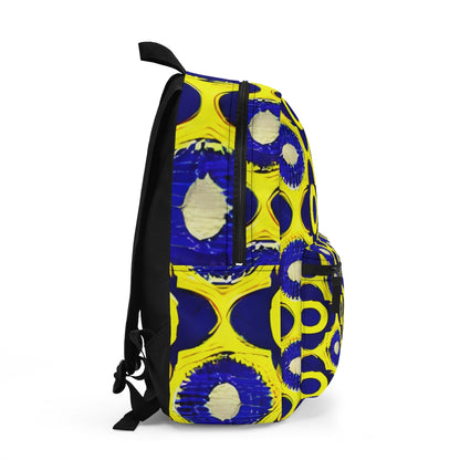 Flower Power: Vibrant Yellow and Blue Backpack