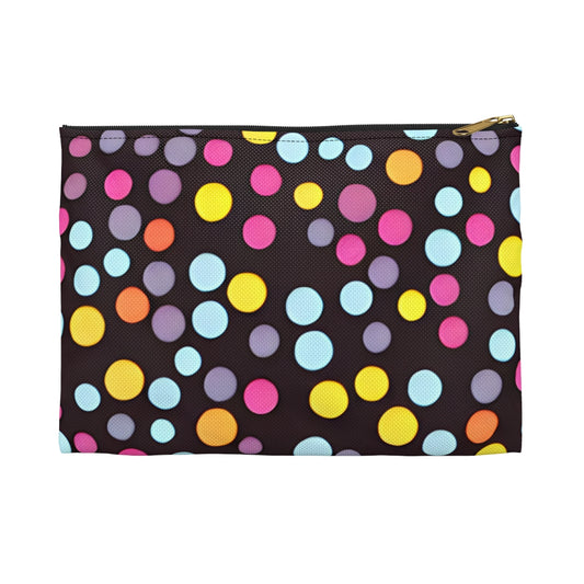 Unleash Your Bold Style with a Playful Polka Dot Zipper Pouch