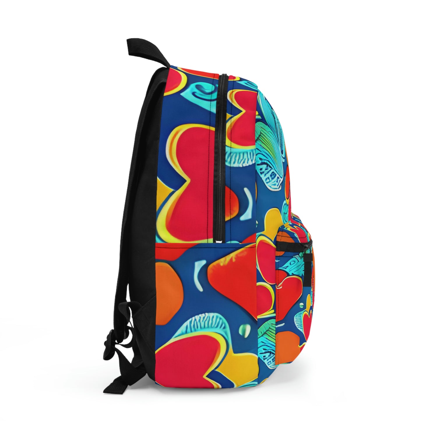 Heart-Filled Fun: Colorful Backpack for Everyday Use!