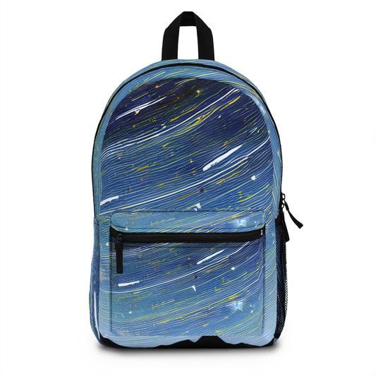 Shine Bright with Our Blue Starry Backpack!