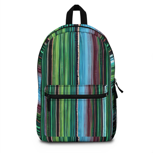 Striped Backpack: Bold and Vibrant Style for All Adventures!