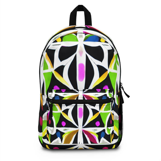 Vibrant Geometric Backpack - Add Color to Your On-the-Go Style!