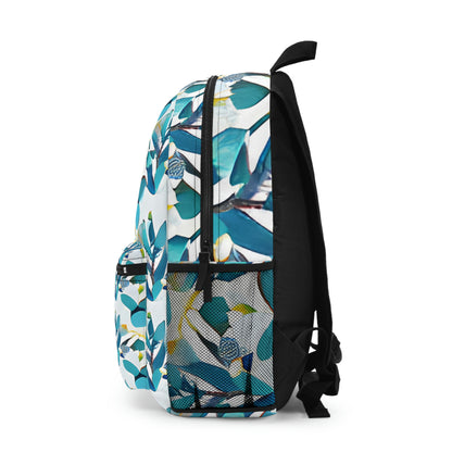 Blue and Yellow Floral Backpack: Stylish and Practical