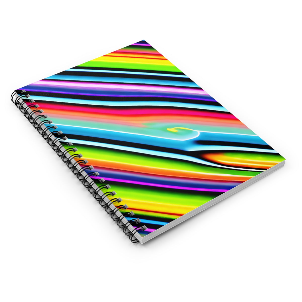 Vibrant Striped Spiral Notebook: The Perfect Writing Companion