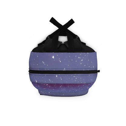 Starry Night: Purple Backpack with Galactic Accents