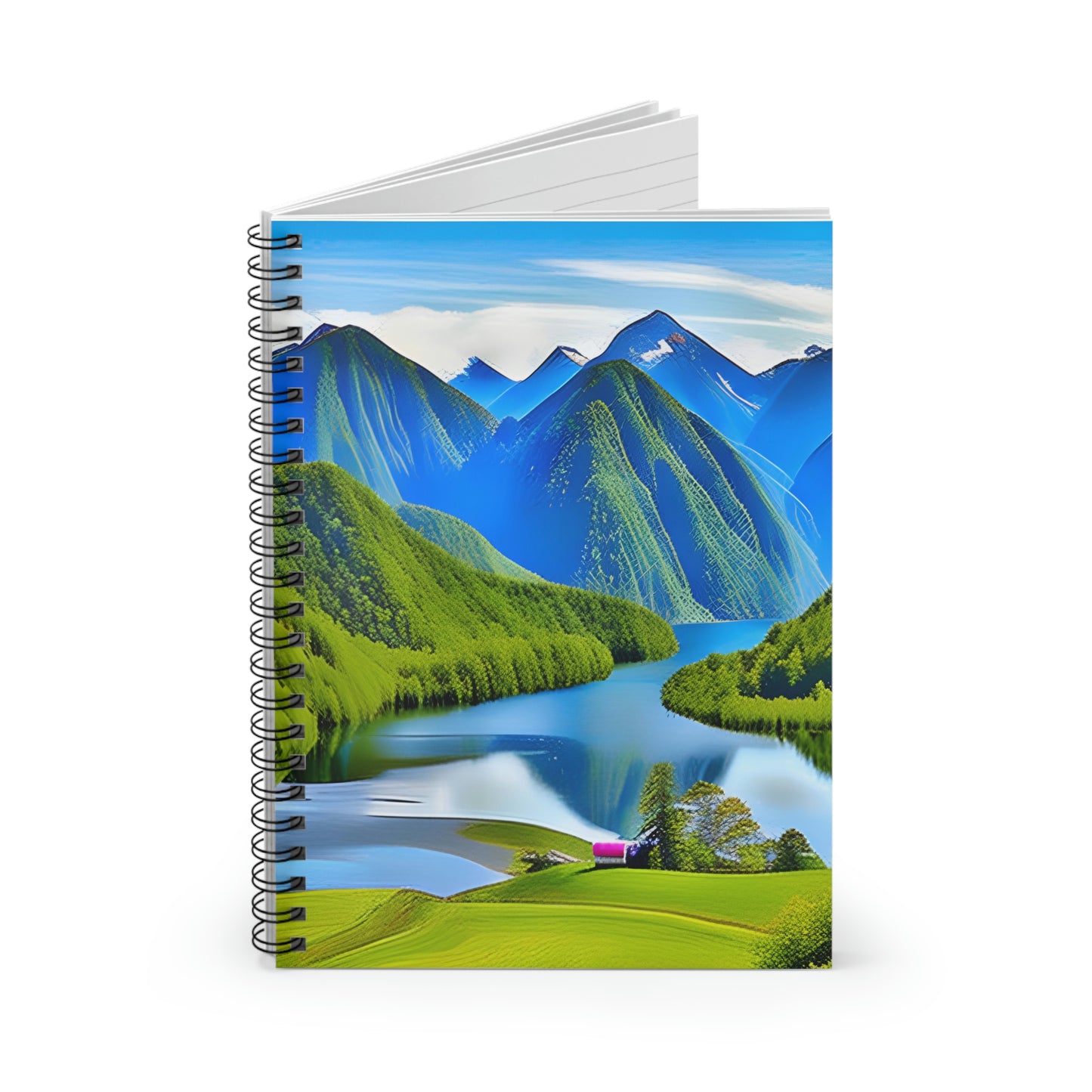 Scenic Spiral Notebook: Capture Your Thoughts Against a Majestic Backdrop