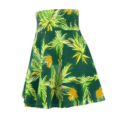 Bold and Beautiful: The Vibrant Tropical Print Skater Skirt