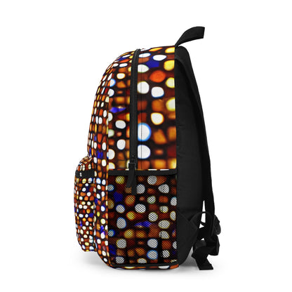 Polka dot backpack adds playful style to your look