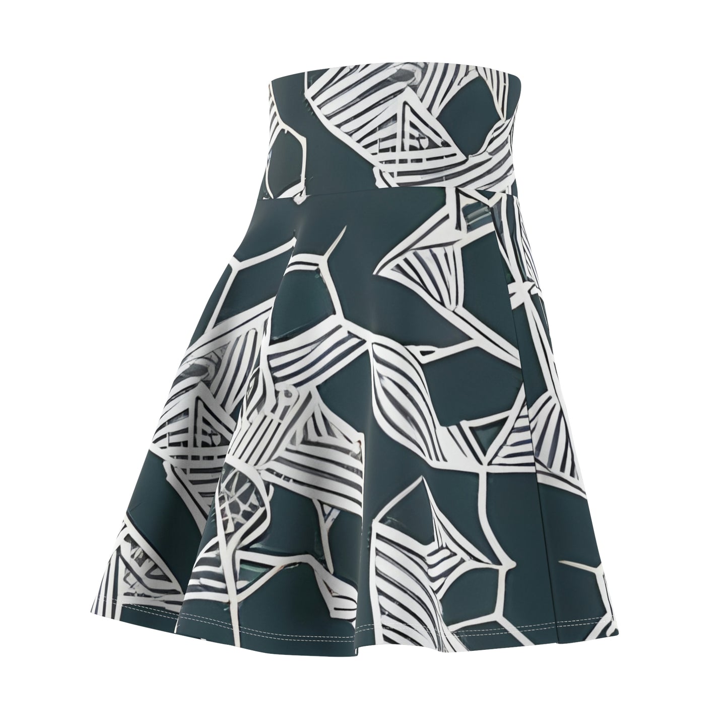 Swirling Sophistication: Our Black and White Skater Skirt is a Must-Have