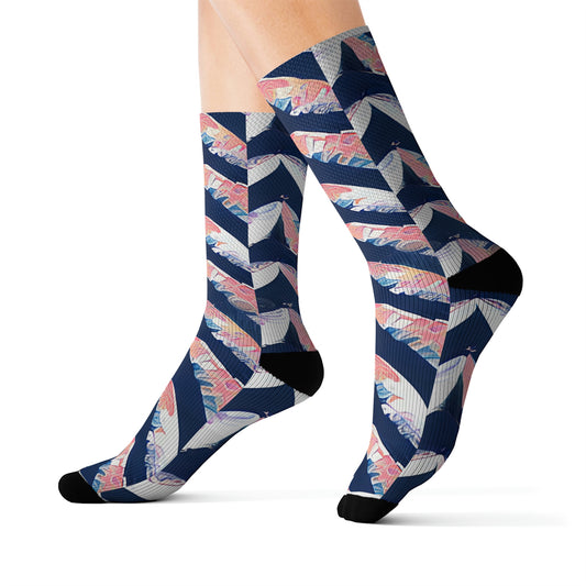 Colorful Chevron Socks for Fun & Comfortable Feet