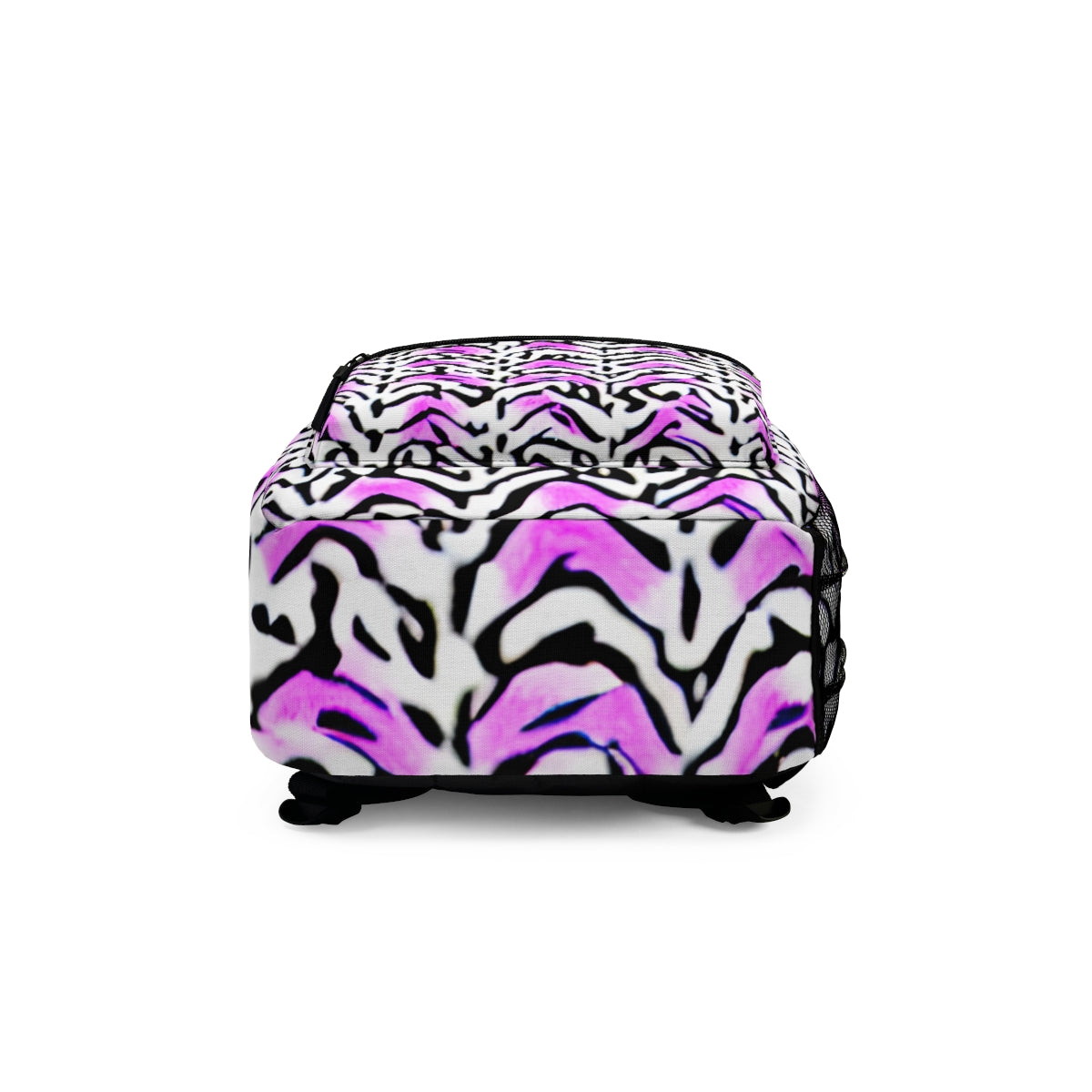 Purple & Black Zebra Print Backpack: Stand Out in Style