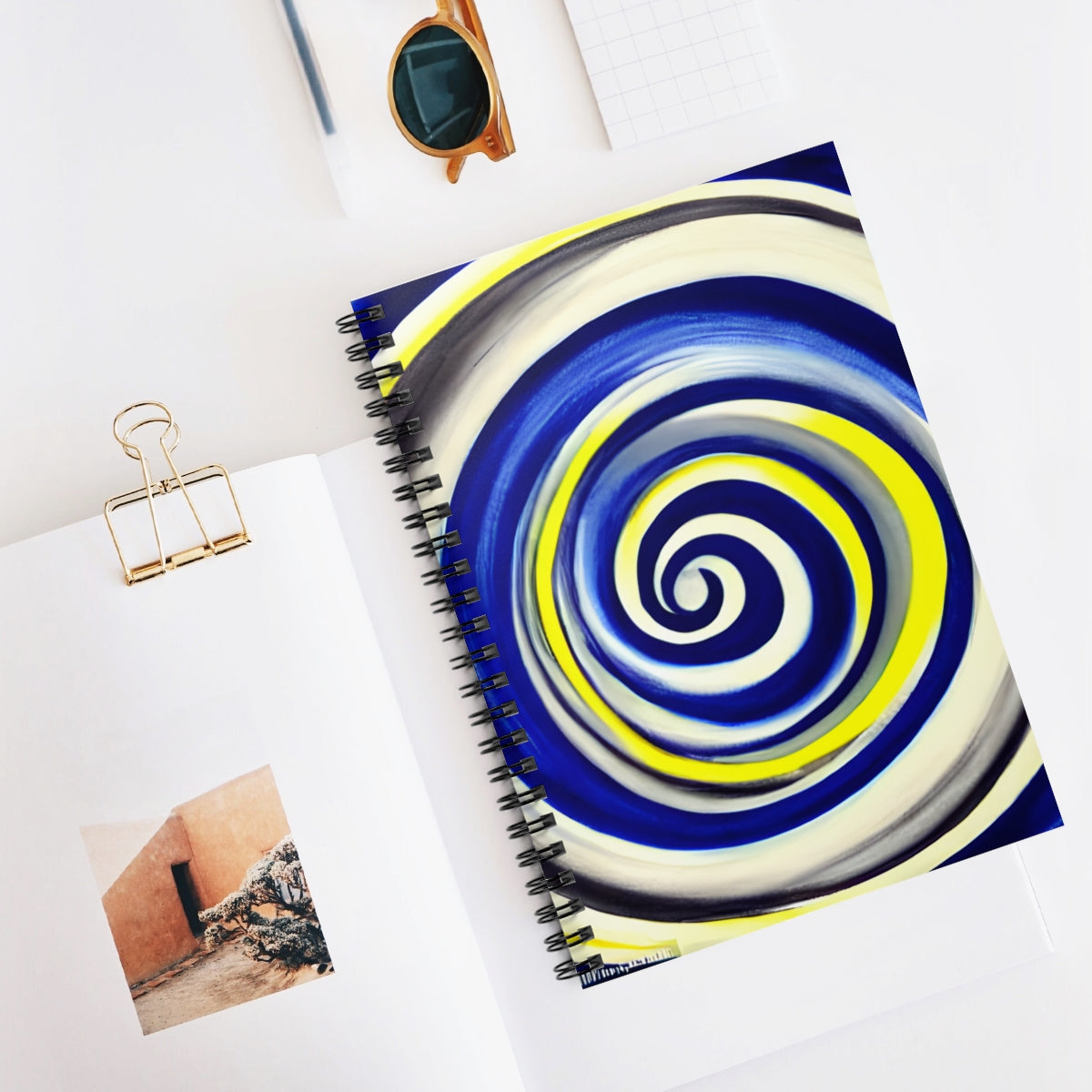 Blue and Yellow Spiral Notebook: Take Notes in Style!