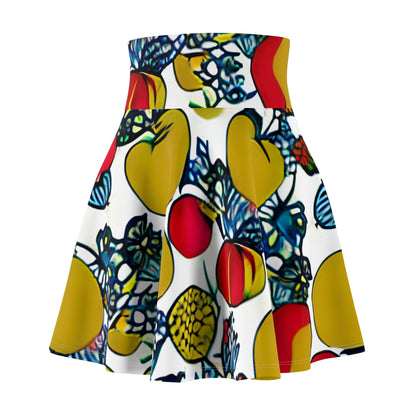 Tropical Delight: Fruit-Printed Skirt for Women