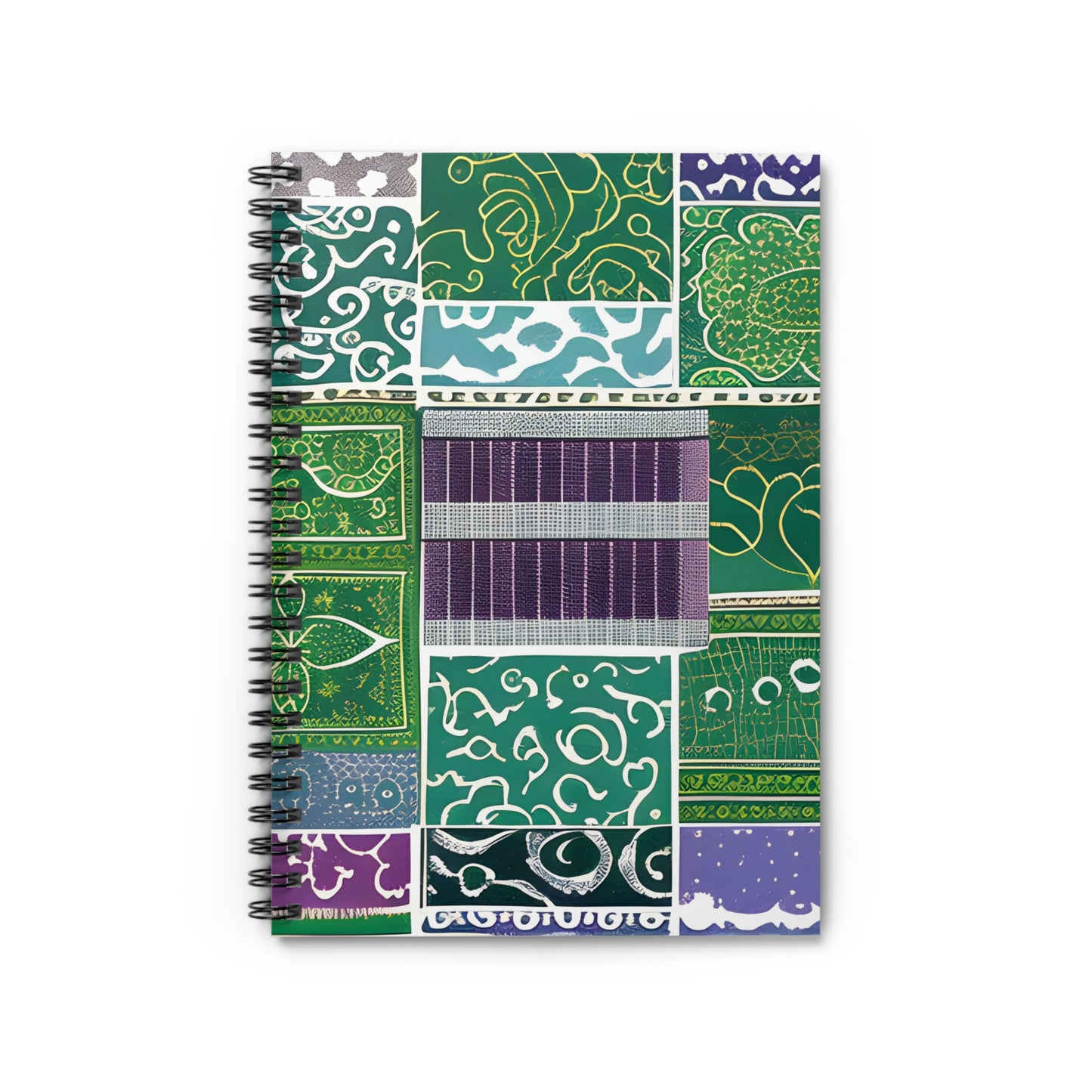 Colorful Spiral Notebook: Add a Pop of Vibrant Blue, Green and Purple to Your Note-Taking!