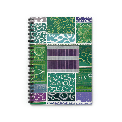 Colorful Spiral Notebook: Add a Pop of Vibrant Blue, Green and Purple to Your Note-Taking!