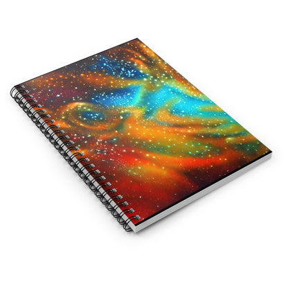 Vibrant Spiral Notebook: Eye-Catching Art Cover