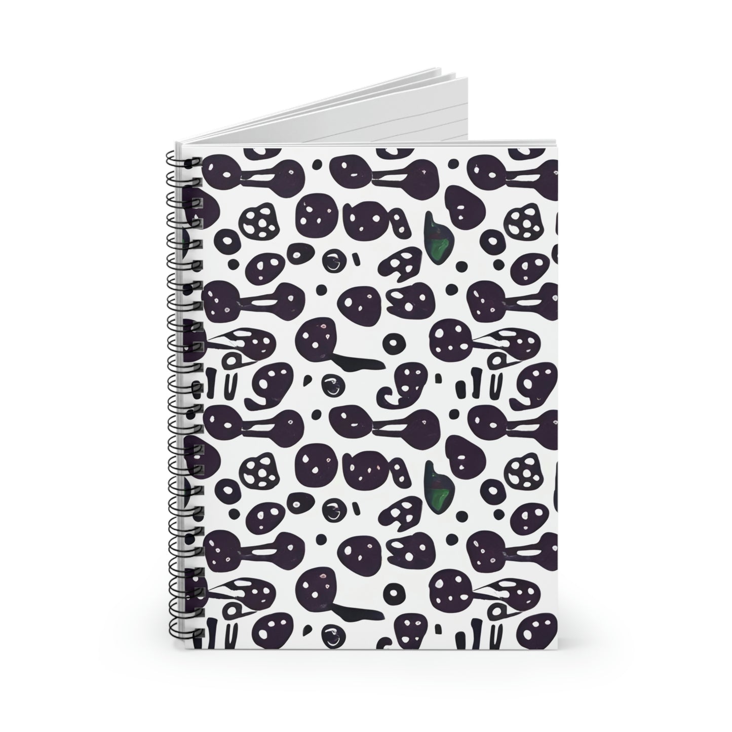 Pattern Perfect: Your Go-To Spiral Notebook in Chic Black and White