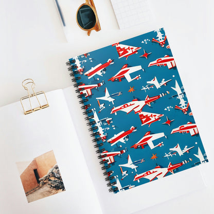 Fly High with Our Airplane Spiral Notebook!