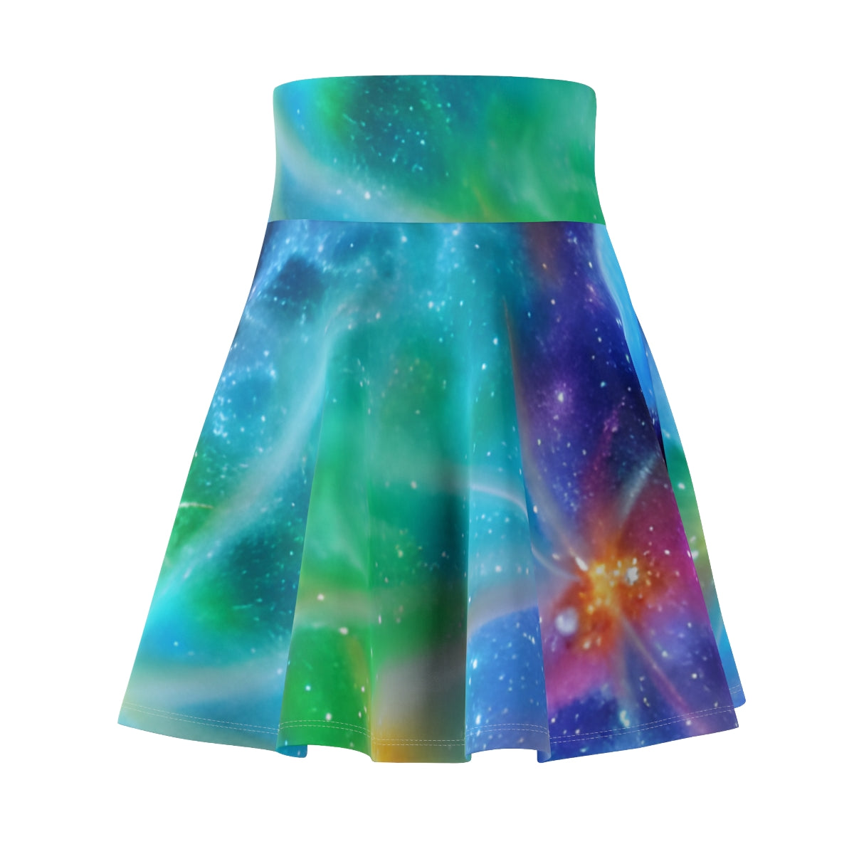 Stargazing Skirt: Bold & Bright Galaxy Print