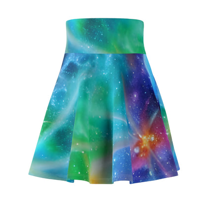 Stargazing Skirt: Bold & Bright Galaxy Print