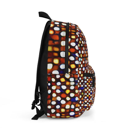 Polka dot backpack adds playful style to your look