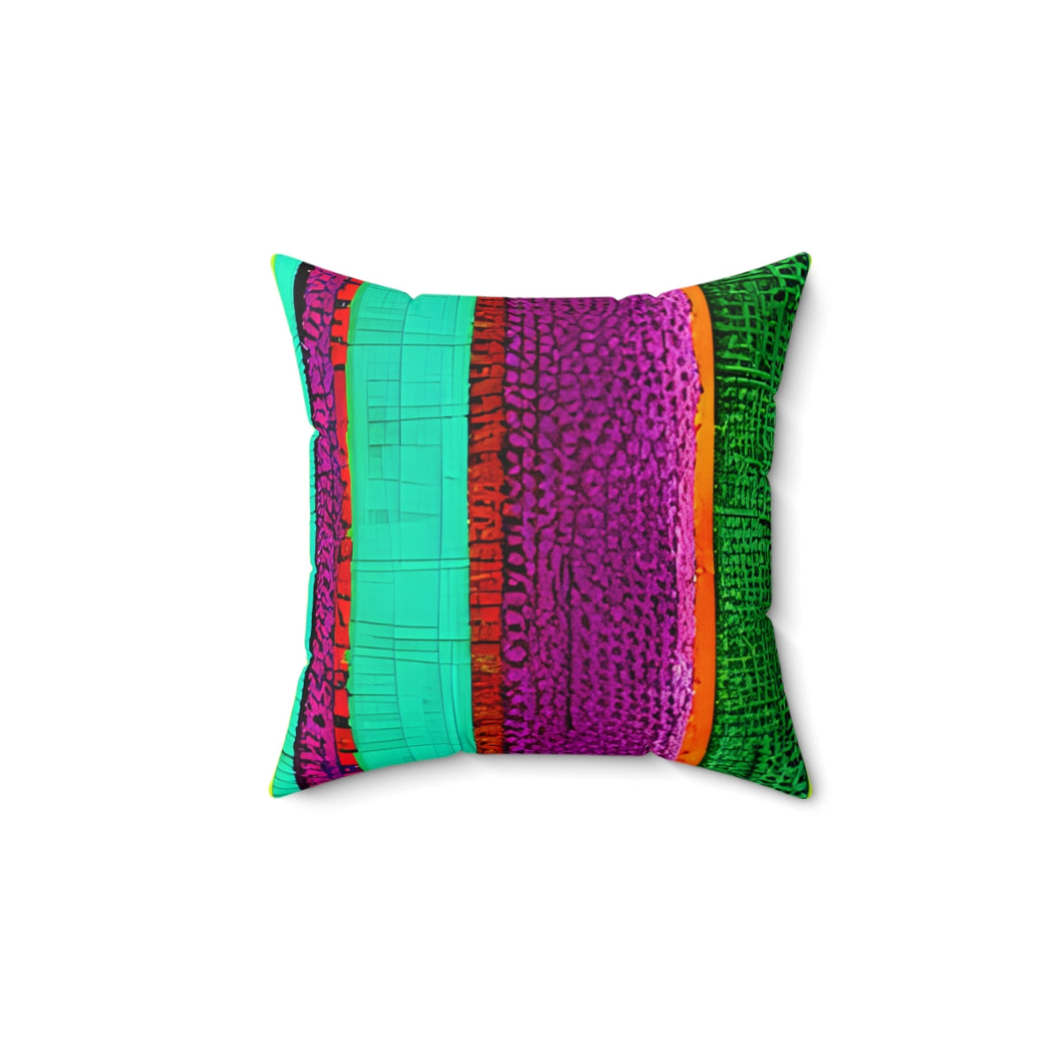 Vibrant Tri-Colored Pillow: Spruce Up Your Home Decor!