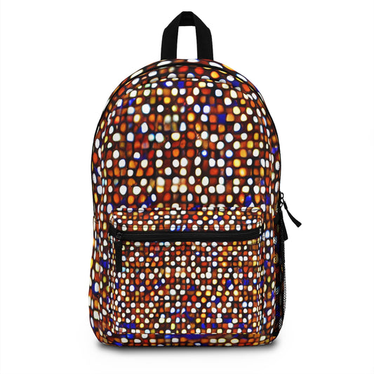 Polka dot backpack adds playful style to your look