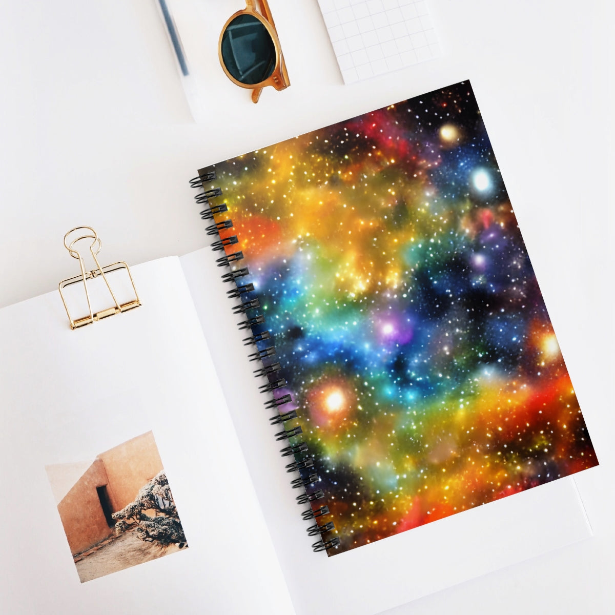 Galactic Spiral Notebook: Bold, Colorful & Cosmic