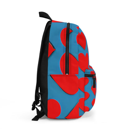 Love on Your Back: Red and Blue Heart Backpack