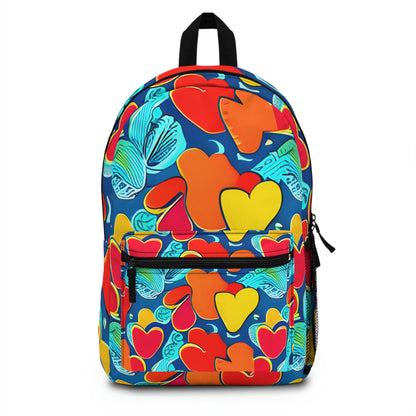 Heart-Filled Fun: Colorful Backpack for Everyday Use!