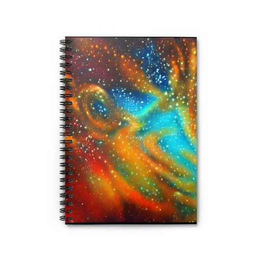 Vibrant Spiral Notebook: Eye-Catching Art Cover