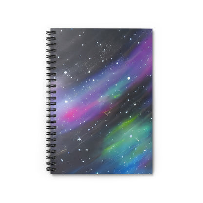 Aurora Spiral Notebook with Starry Sky Design