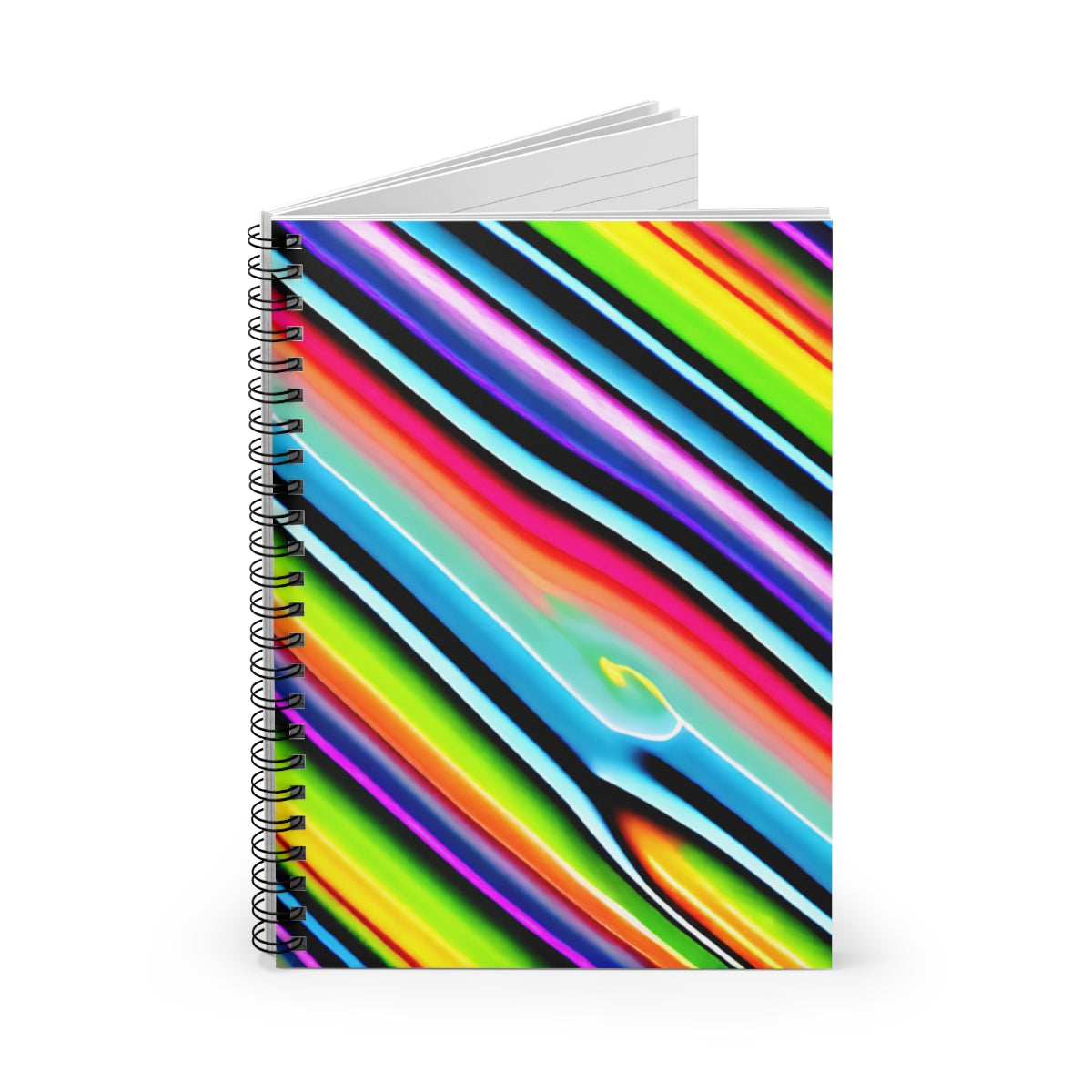 Vibrant Striped Spiral Notebook: The Perfect Writing Companion