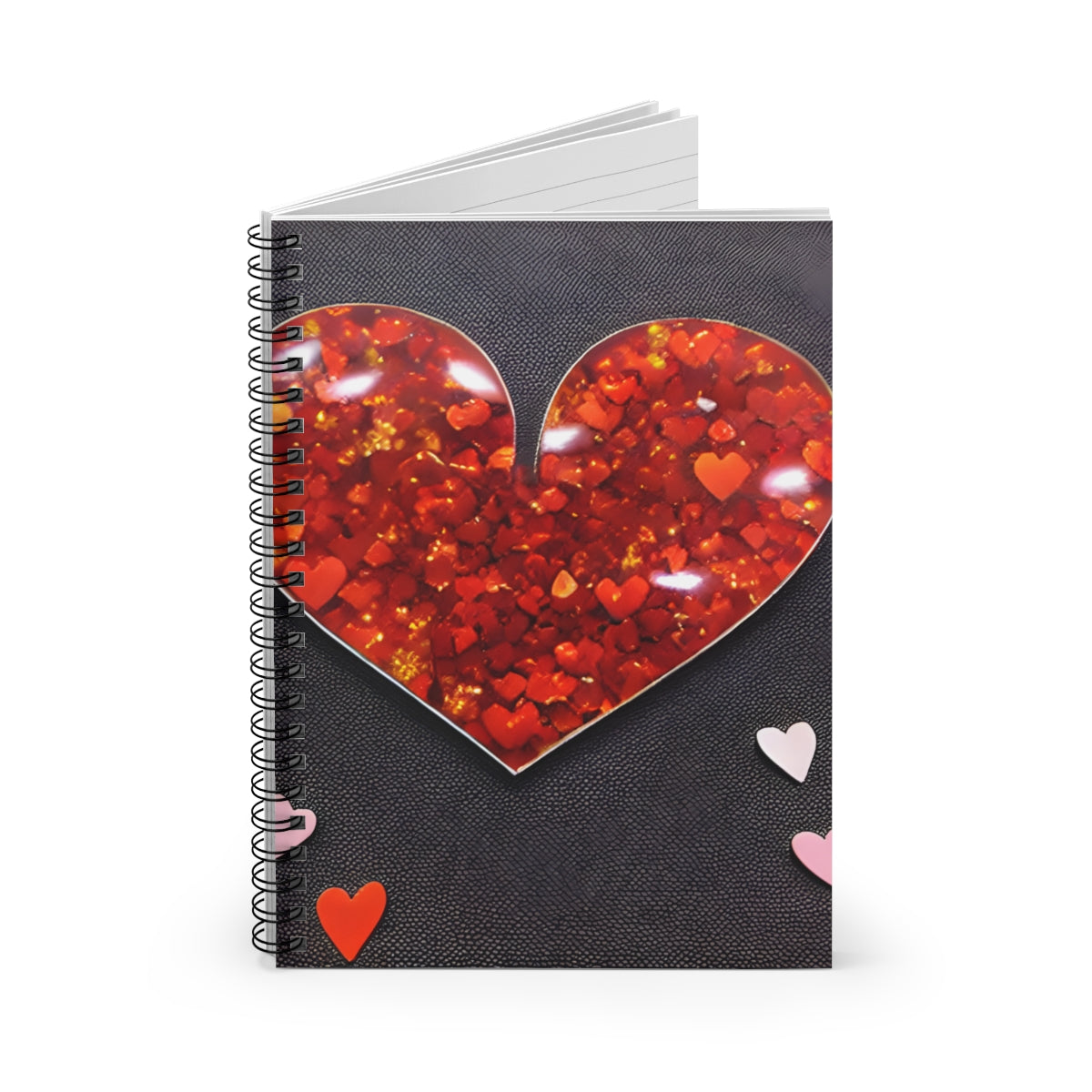 Heartfelt Love Notes: Spiral Notebook for Valentine's Day