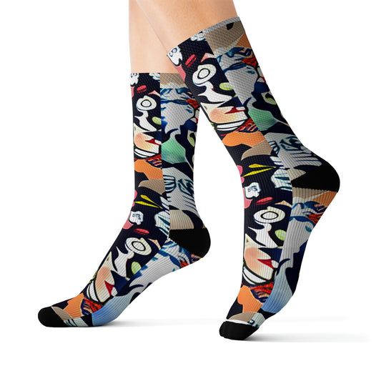 Funky Footwear: Cheerful Cartoon Socks for Fashionable Feet