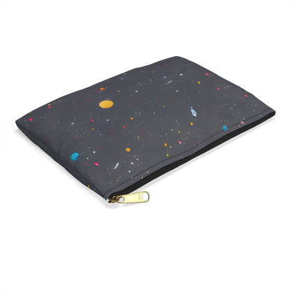 Colorful Space Splatter Zipper Pouch - Out of This World Storage!