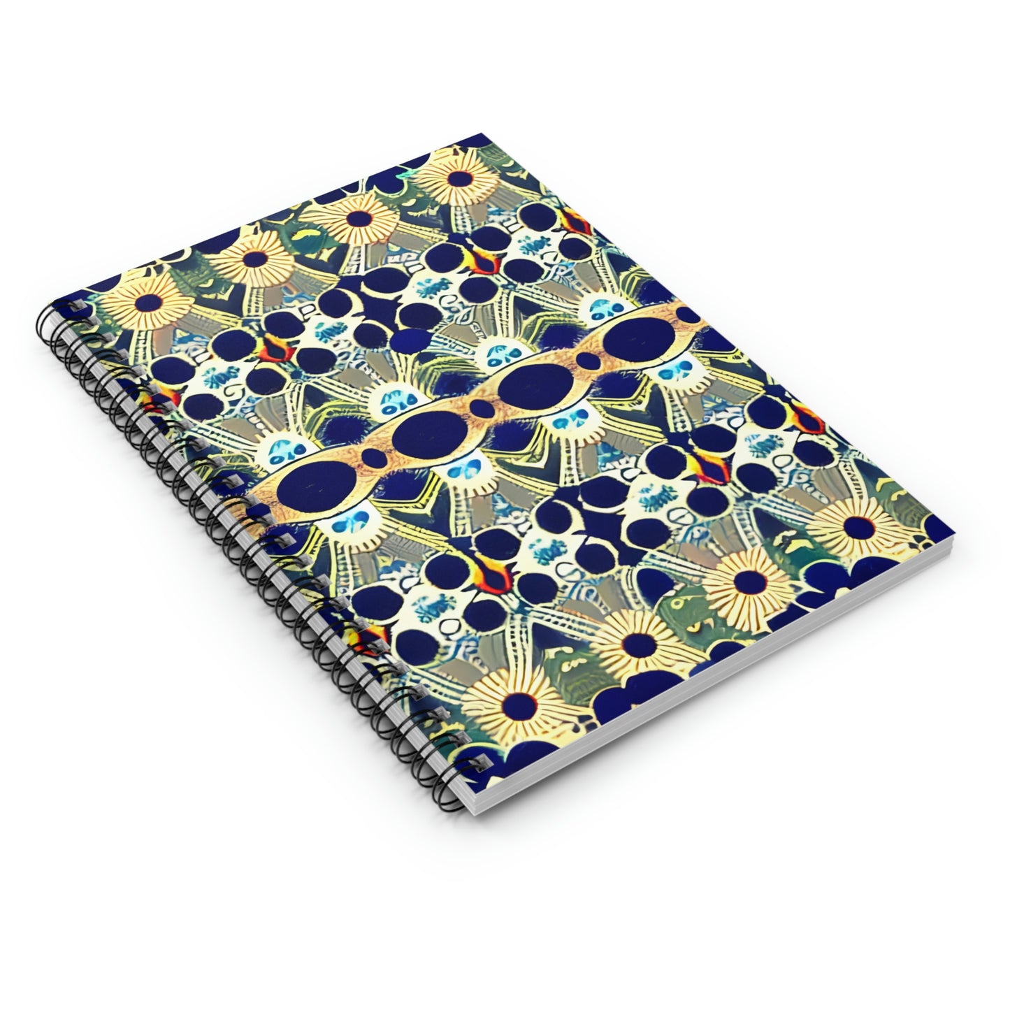 Get Organized in Style with This Vibrant Blue and Yellow Spiral Notebook!