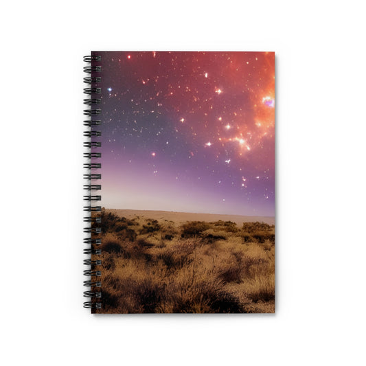 Starry Night Spiral Notebook: Dream Under the Stars