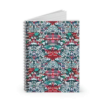 Colorful Spiral Notebook with Tri-Color Design