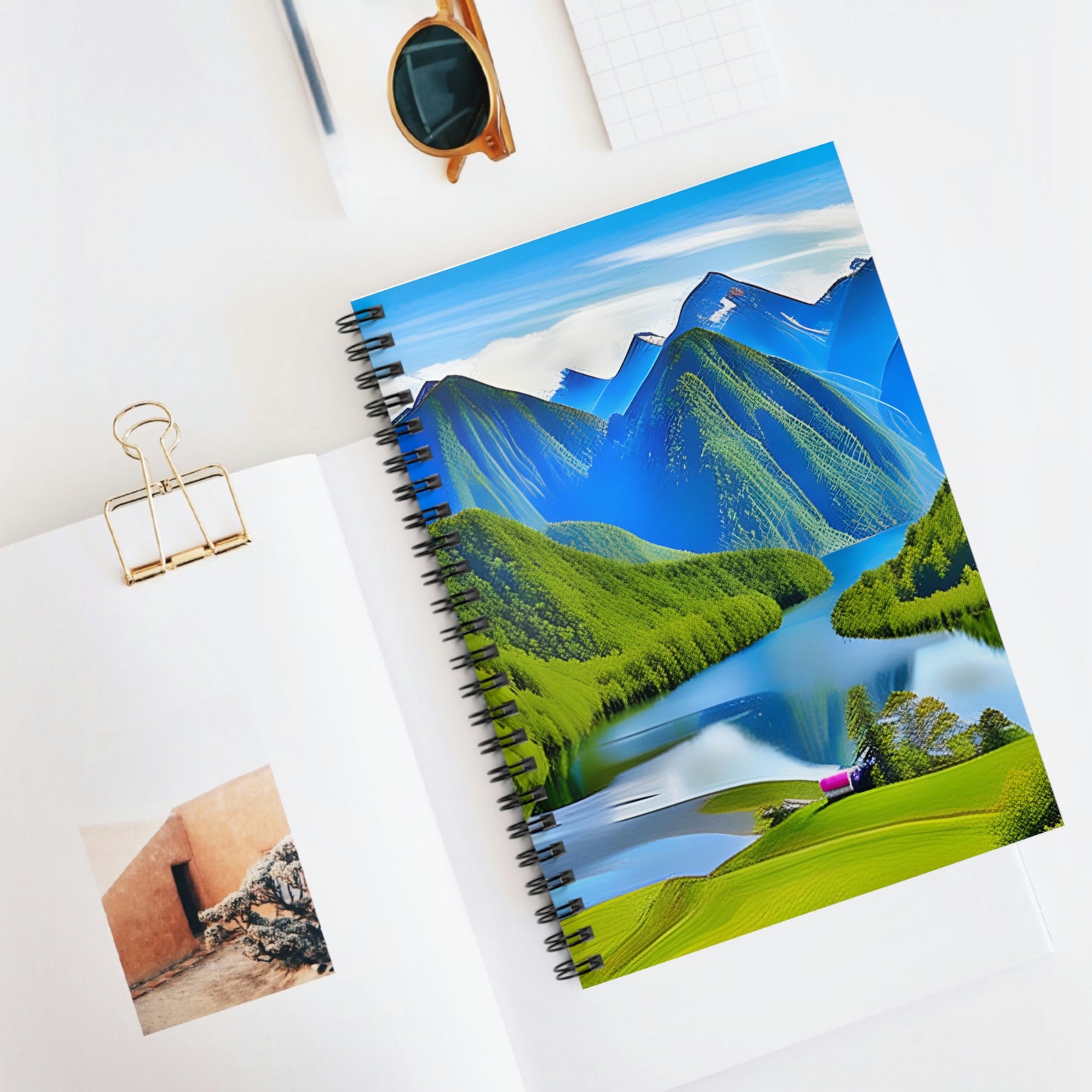 Scenic Spiral Notebook: Capture Your Thoughts Against a Majestic Backdrop