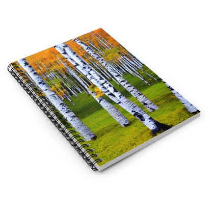 Unleash Your Creativity with Autumn Aspen Spiral Notebook