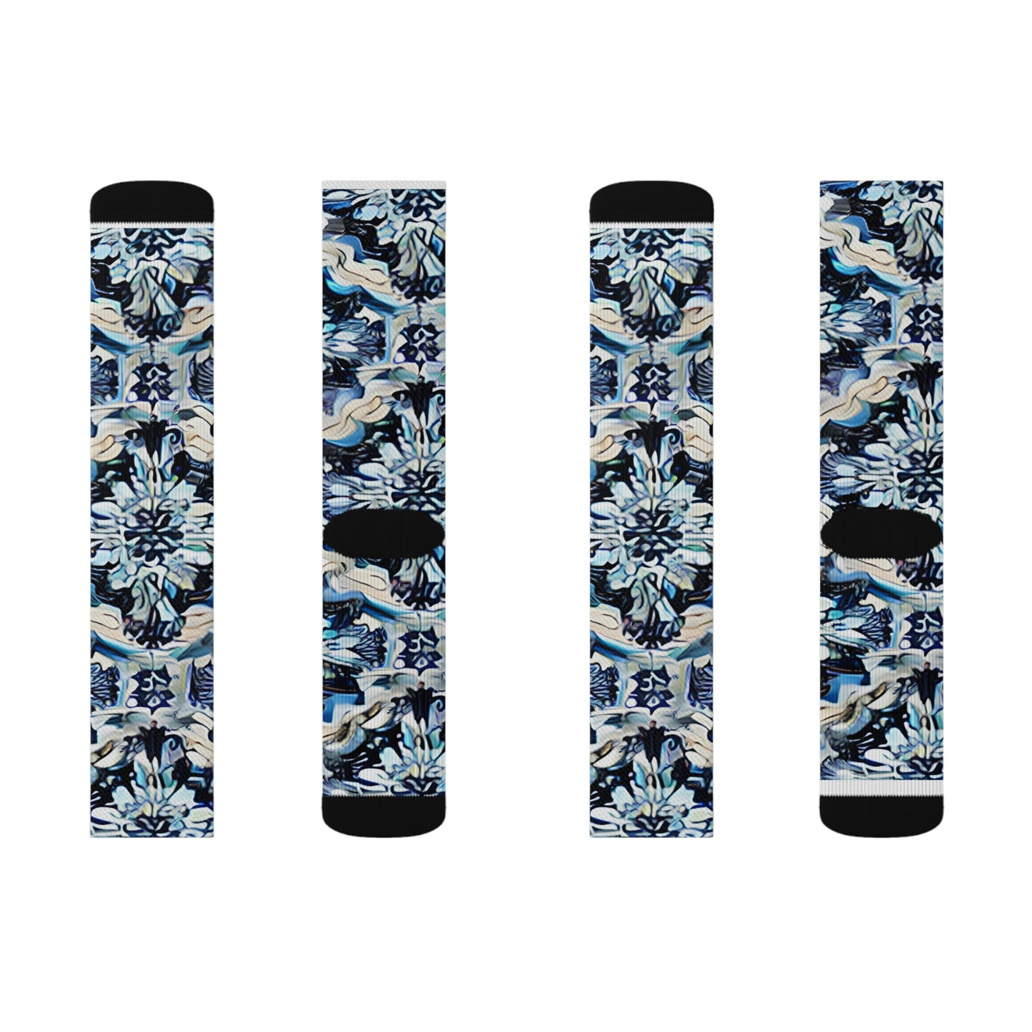 Blue & Black Camo Socks: Legwear That Stands Out