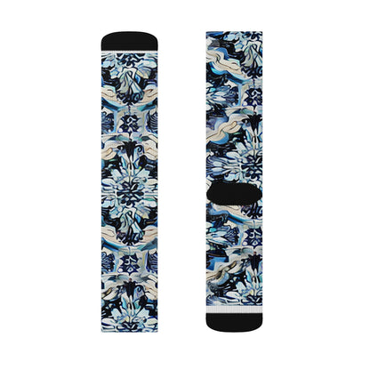 Blue & Black Camo Socks: Legwear That Stands Out