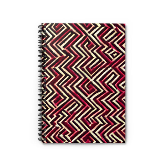 Red & White Zigzag Spiral Notebook: Bring Fun to Your Notes