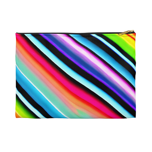 Striped Colorful Pouch: Perfect for Your Accessories